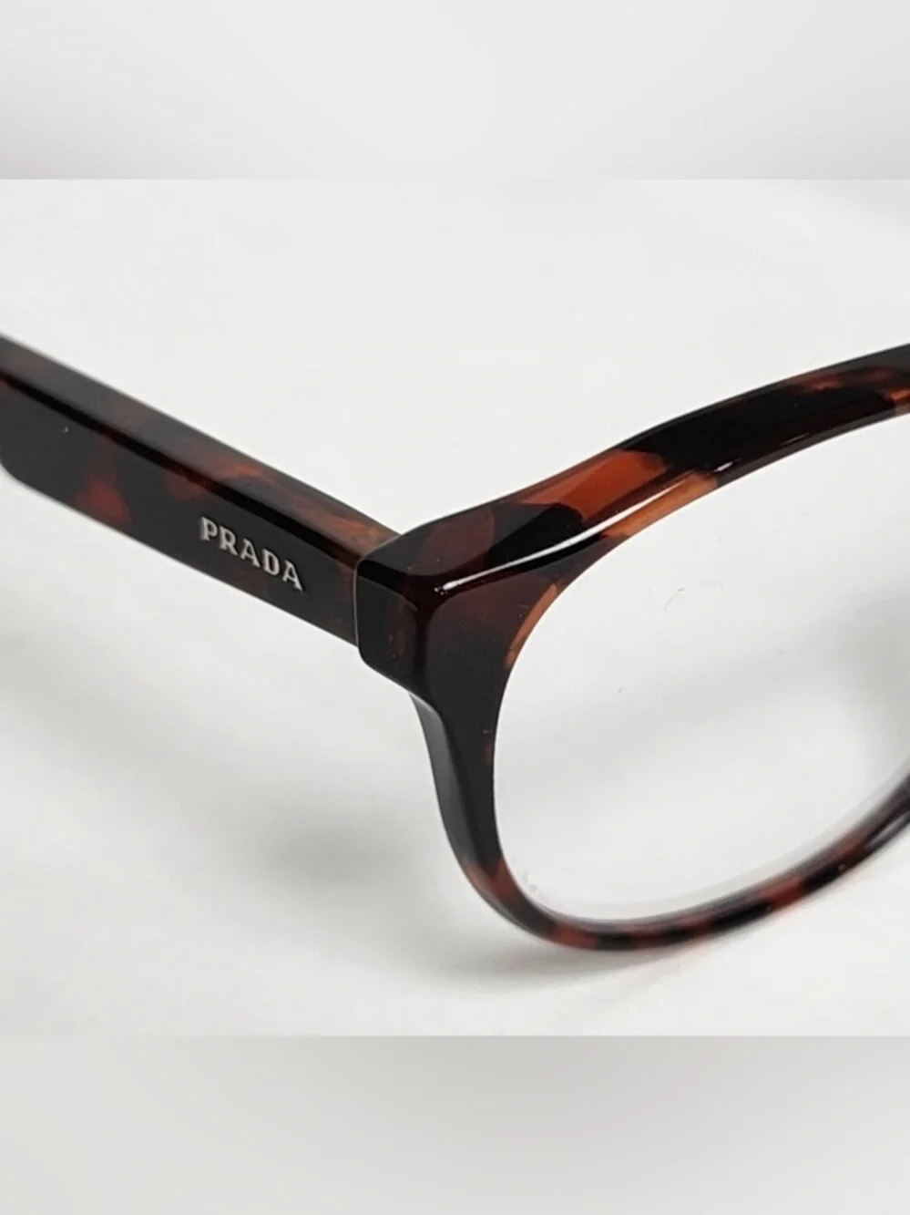 Prada Tortoiseshell Round Glasses